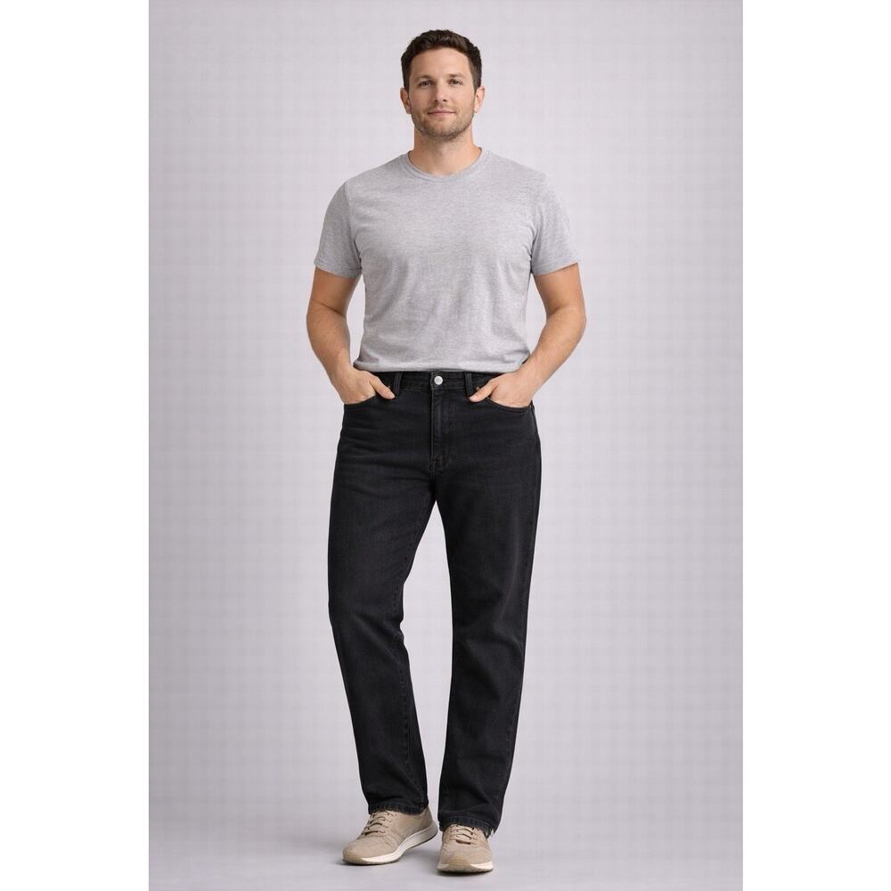 American Eagle Air FLEX+ Athletic Straight Leg Denim Jeans Black Men's 32 X 34